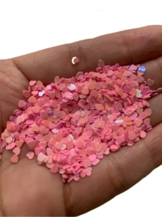 CONFETE FESTA MINI CORACAO ROSA 20G
