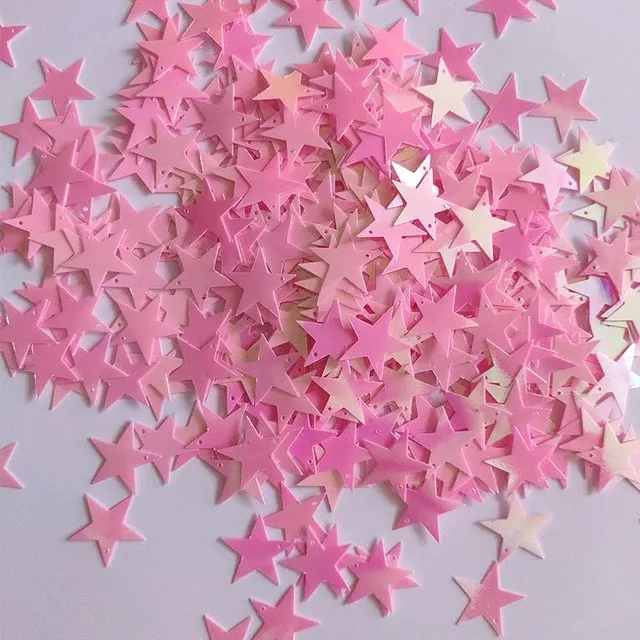 CONFETE FESTA MINI ESTRELA ROSA 20G