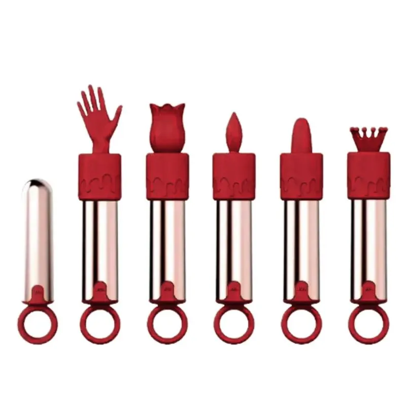 Cápsula Vibratória com 5 Acessórios para Estimulação e 12 Modos Me Ame Sex Toys