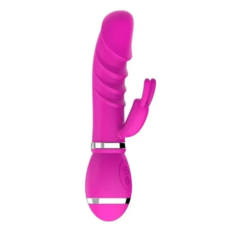 Vibrador com Estimulador Rabbit e 12 Modos de Vibração Me Ame Sex Toys