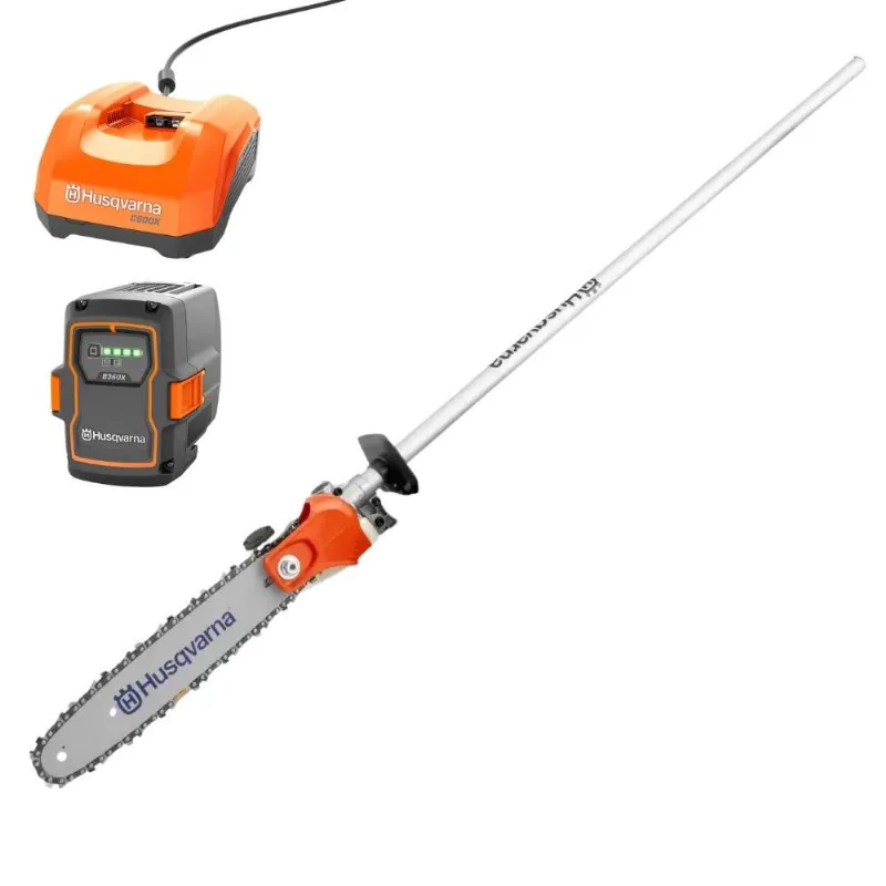Implemento Podador De Galhos Pa310 Com Bateria 10ah E Carregador Husqvarna