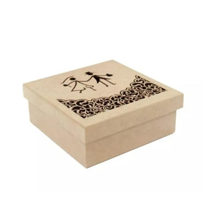 Caixa Noivos Arabesco 16x16x6cm em MDF Miess