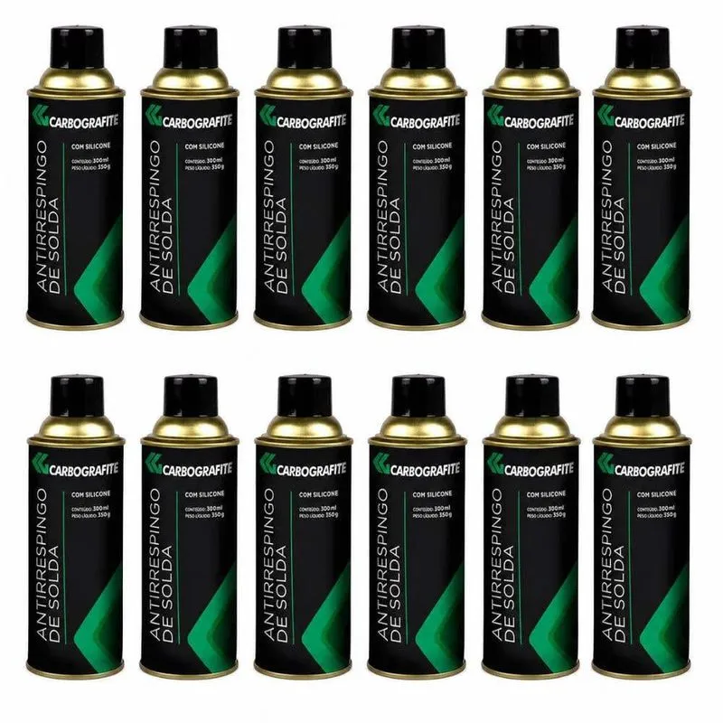 Anti Respingo P Solda 300ml C Silicone 12 Unid Carbografite