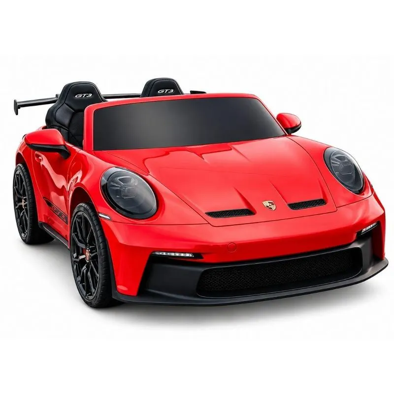 Carrinho Elétrico Infantil Porsche 911 GT3 24V com Controle Remoto Bang Toys Vermelho