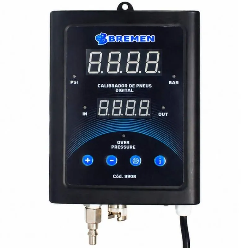 Calibrador Digital Para Pneus 188 Psi Display Led 220v Bremen