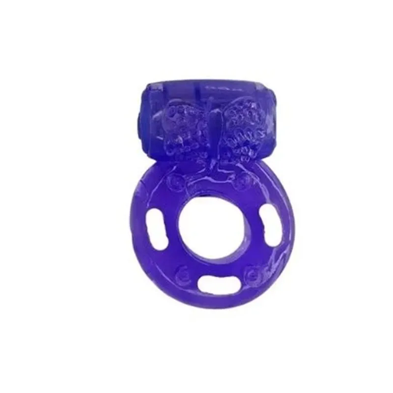 Anel Peniano com Vibrador e Estimulador Clitoriano Borboleta Me Ame Sex Toys