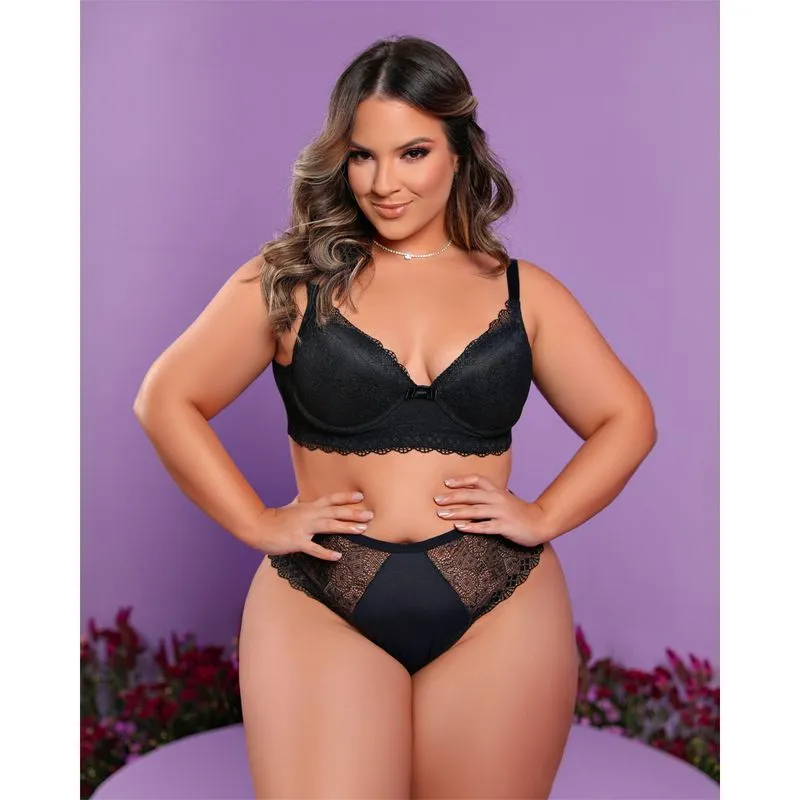 Conjunto Confort Premium com Detalhes em Renda Plus Dy Girl
