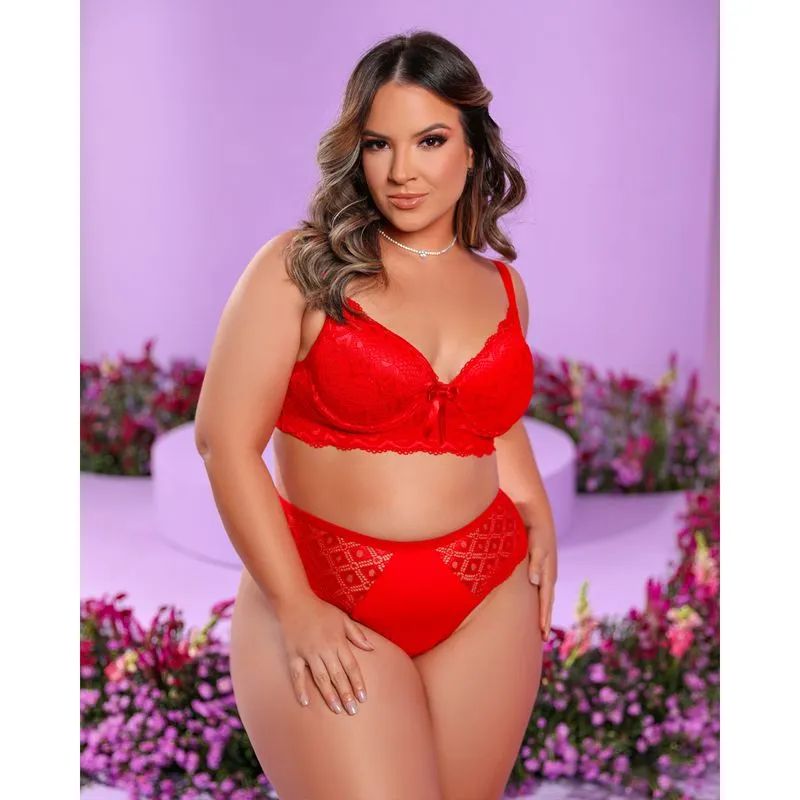 Conjunto Confort Premium com Detalhes em Renda Plus Dy Girl