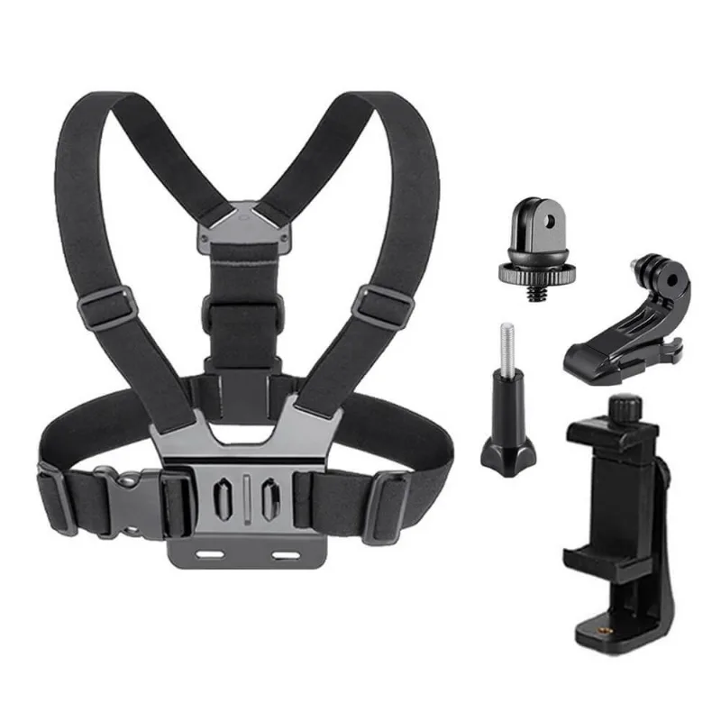 Suporte de Peito para Celular e Câmeras GoPro (2 em 1)
