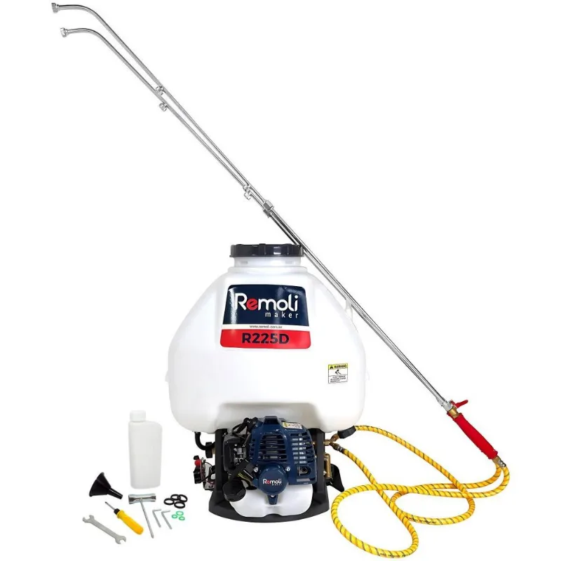 Pulverizador Costal Gasolina 2t 25,4cc 1hp 25 Litros Lança Dupla