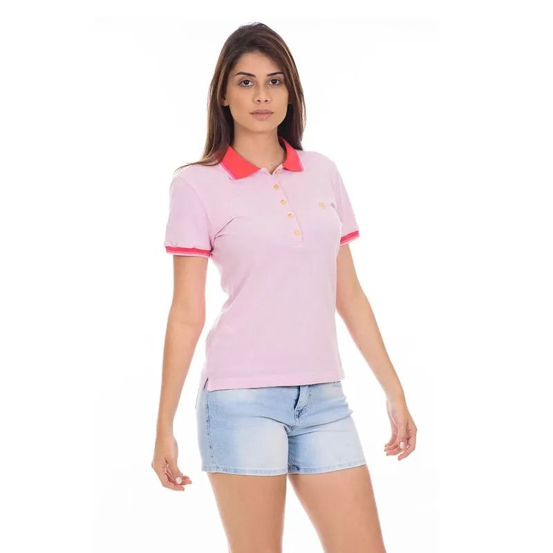 Camisa Polo Presidium New Confort Rosa