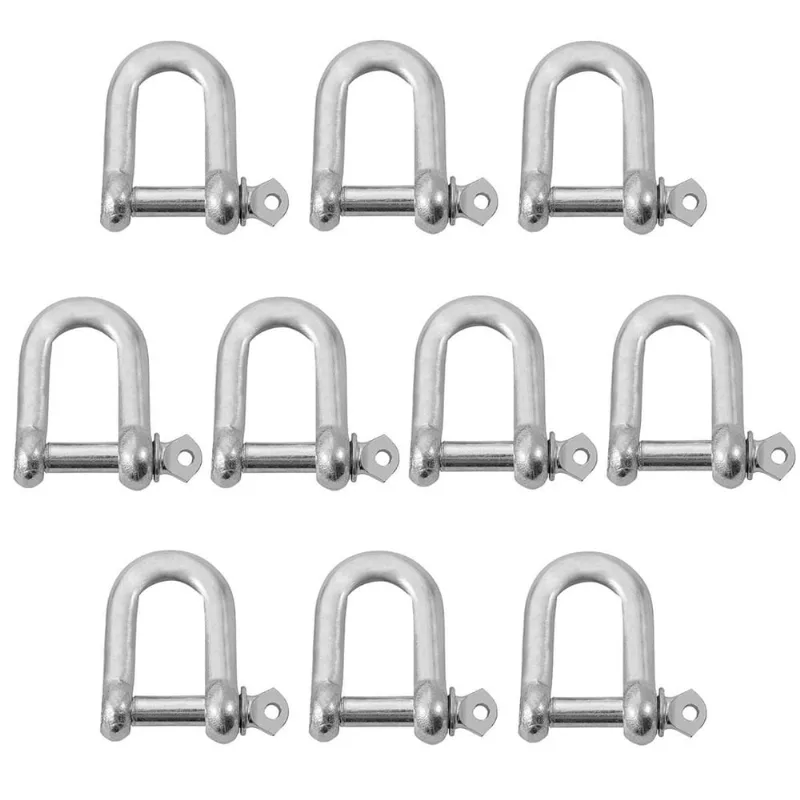 Kit Manilha Reta Para Cabo De Aço 1/4'' 2,0002 (Com 10 Unidades) - Nord