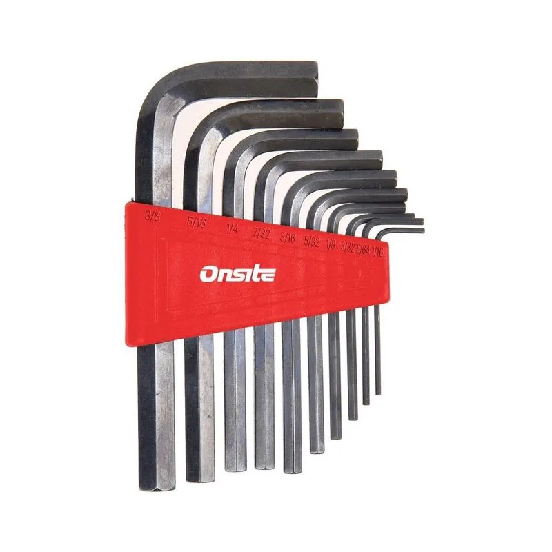 Jogo De Chave Allen Hexagonal 1/16'' A 3/8'' 10 Peças Onsite