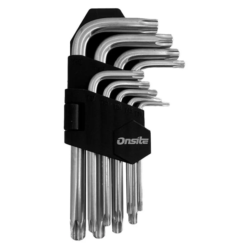 Jogo Chave Allen Torx T10 Á T50 Com 9 Peças 702686 - Onsite