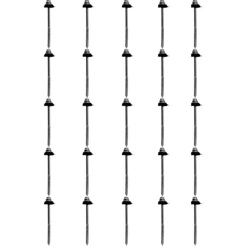 Kit Parafuso Telheiro 5/16'' Com Arruela Metálica e pvc 42,0001 (Com 25 Unidades) - Nord