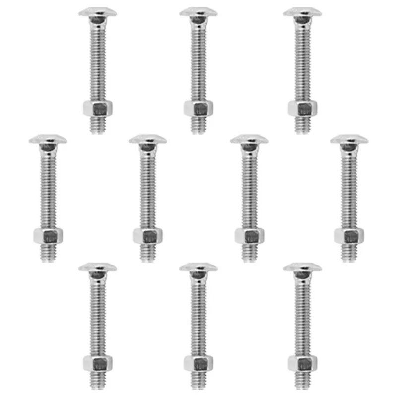 Kit Parafuso Francês Com Porca 5/16'' x 6'' - 53,0017 (Com 10 Unidades) - Nord