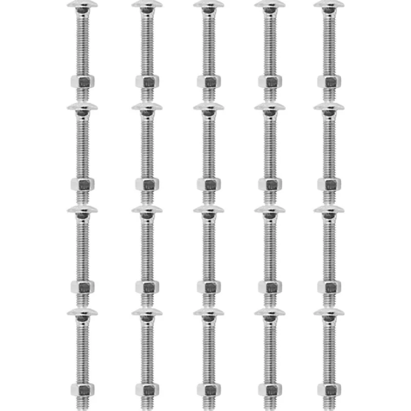 Kit Parafuso Francês Com Porca 1/2'' x 2'' - 53,0031 (Com 20 Unidades) - Nord