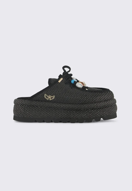 כפכפי פלטפורמה KEVA ONE לנשים בצבע שחור BLACK / 38