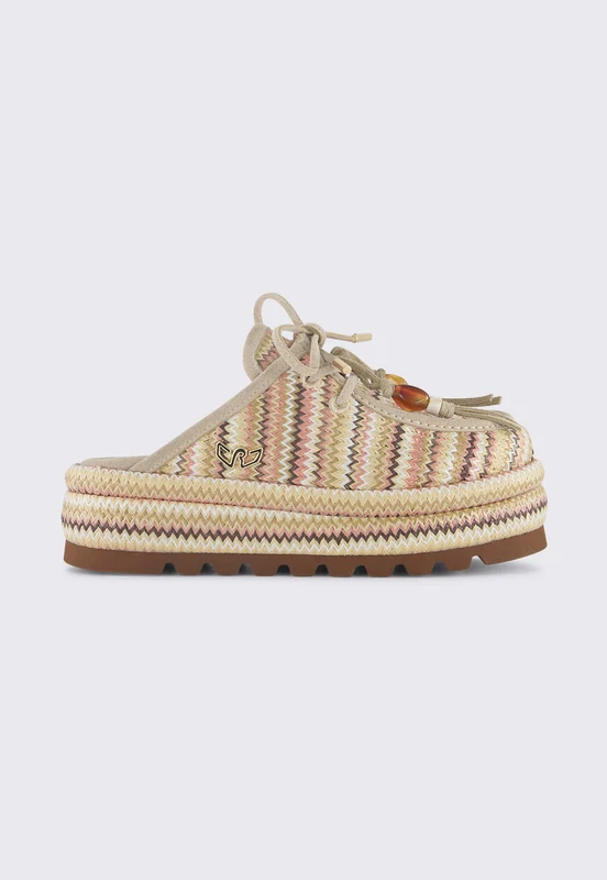 סנדלי פלטפורמה לנשים KEVA בצבע בז' BEIGE / 40