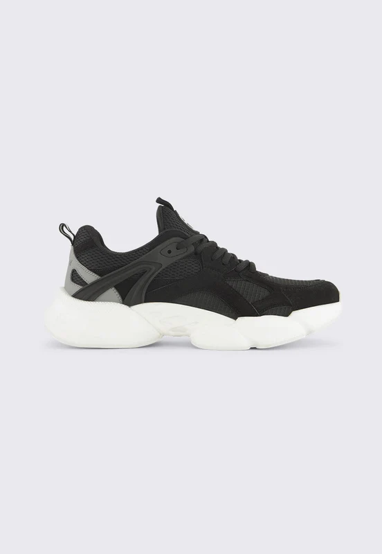 נעלי סניקרס UNDECAT סוליה מרובדת לגברים BLACK / 44