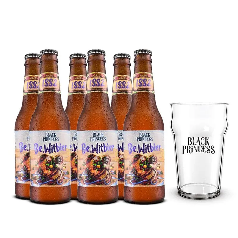 Kit Black Princess Be Witbier 355ml + Copo 300ml