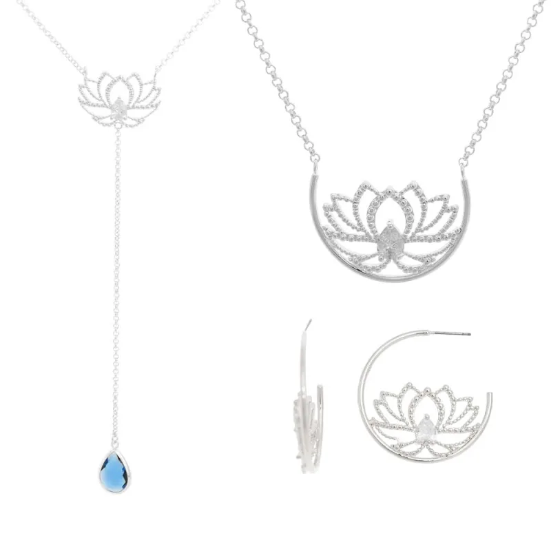 Flávia Pavanelli Flor de Lótus Prateado.