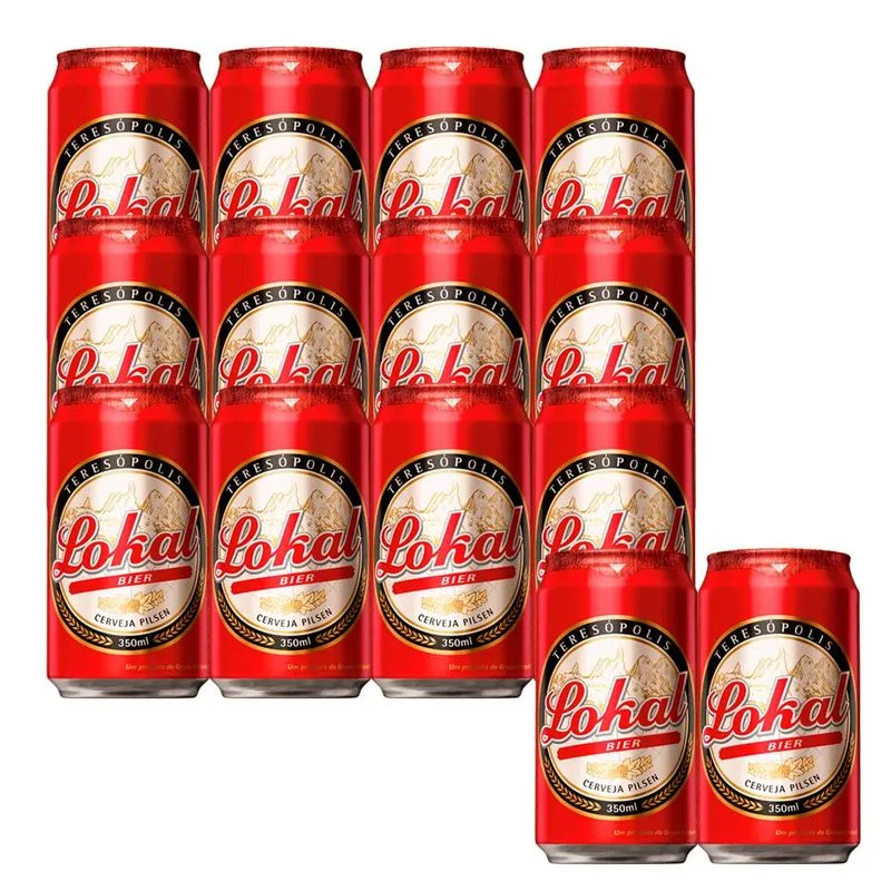 Cerveja Lokal Pilsen 350ml - Pague 12 E Leve 14 Unidades