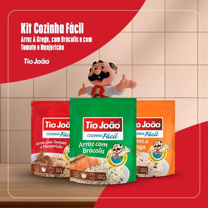 Kit Cozinha Fácil - Arroz À Grega, Com Brócolis E Com Tomate E Manjericão