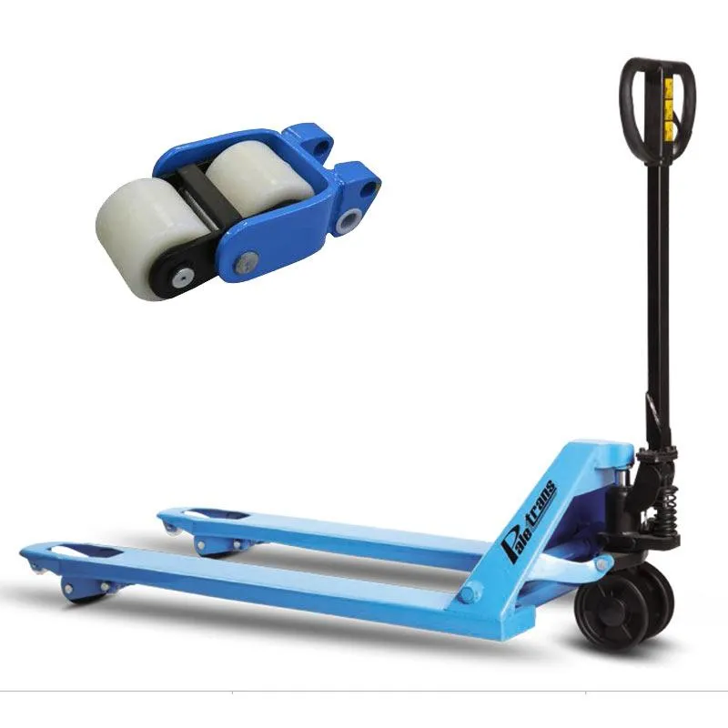 Carrinho p/ Pallet Capacidade 3.000 KG Modelo TM3020 RTN 680 MM Roda Dupla PALETRANS