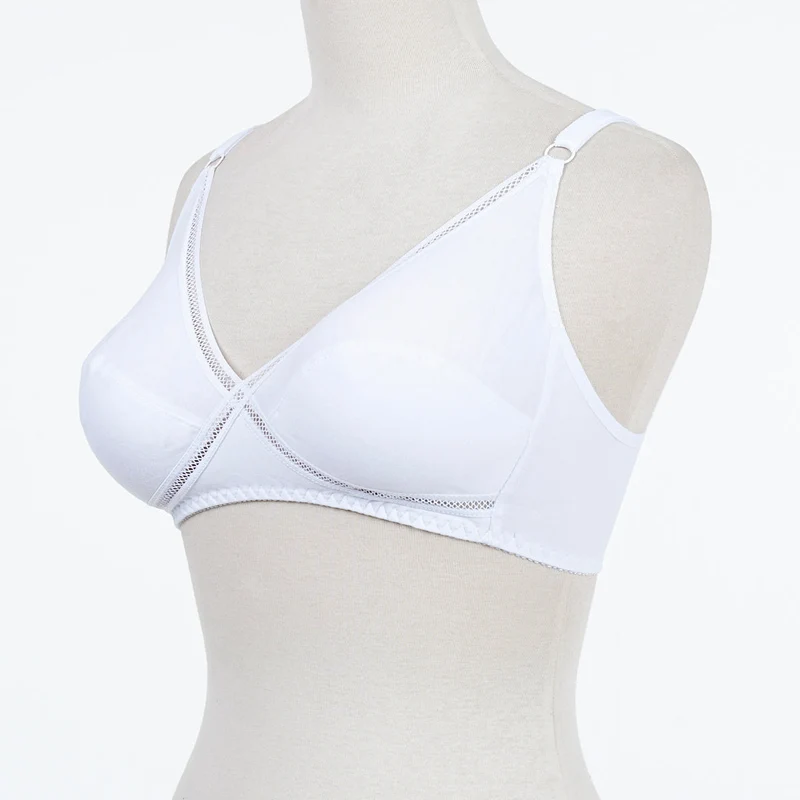 Belleza Lingerie Cotton Lift Bra - 001 White / 42B