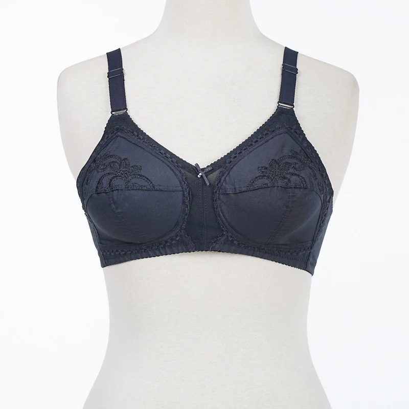 Belleza Lingerie Classic Cotton Bra - Black 44 / DD