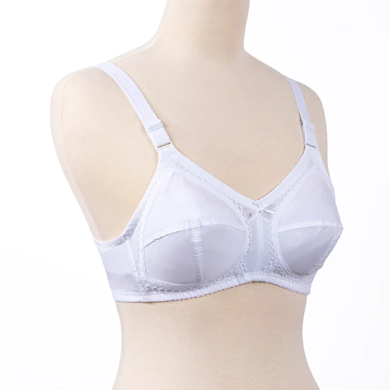 Belleza Lingerie Gentle Classic Cotton Bra - White 36 / F