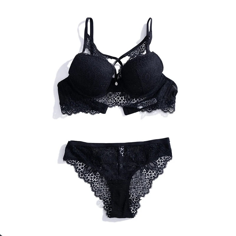 Victoria-Secret-Bra-Set-T29 BLACK / 34 / B