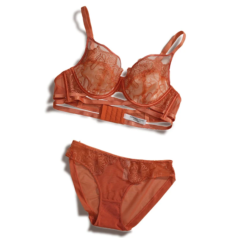 Victoria-Secret-N-T151-Bra-Set LIGHTBROWN / 38-C