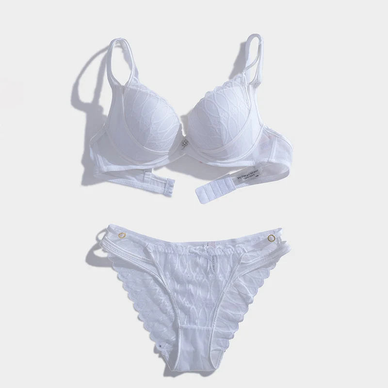 Victoria Secret Bra Set - T130 WHITE / 34-B