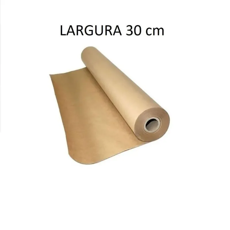 30 Cm - Papel Semi Kraft 50g (rolo 30cm X 0,67kg) - Papercar