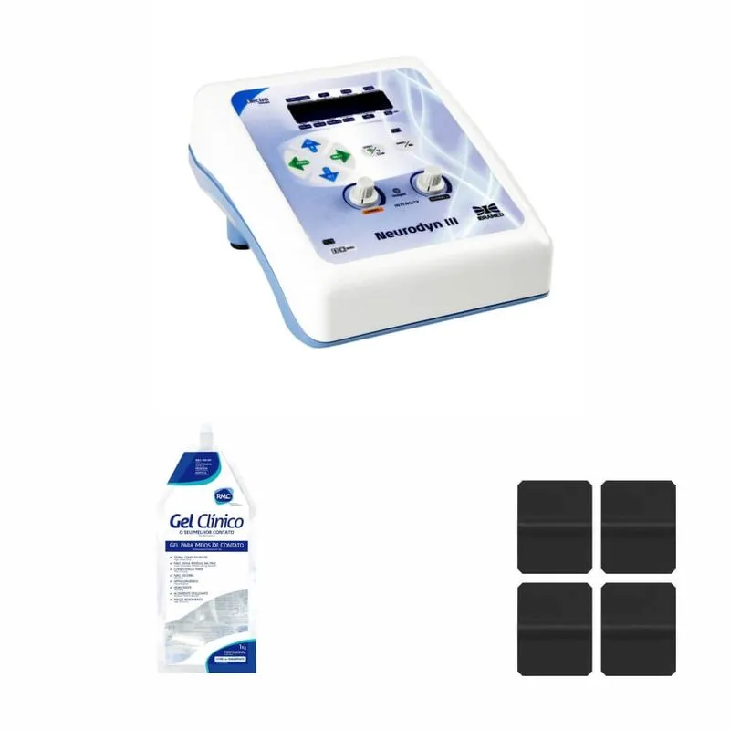 Neurodyn iii + 4 eletrodos + 1 gel rmc 1kg