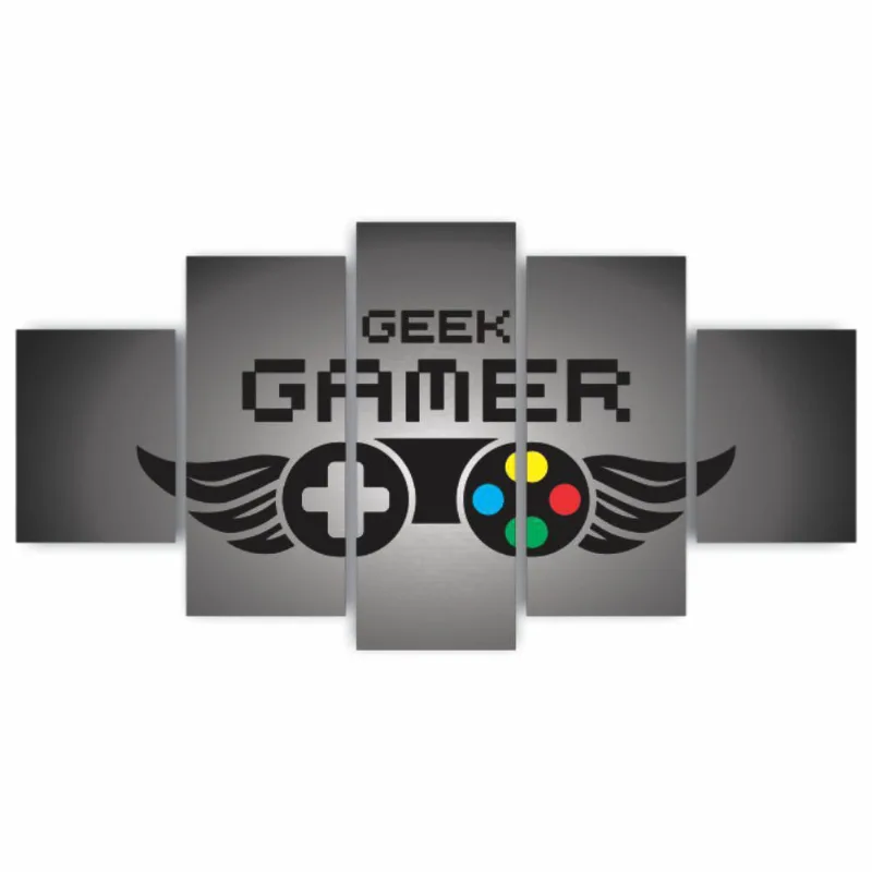 Quadros Decorativos Mdf Gamer Geek Controle Preto Sala Quarto
