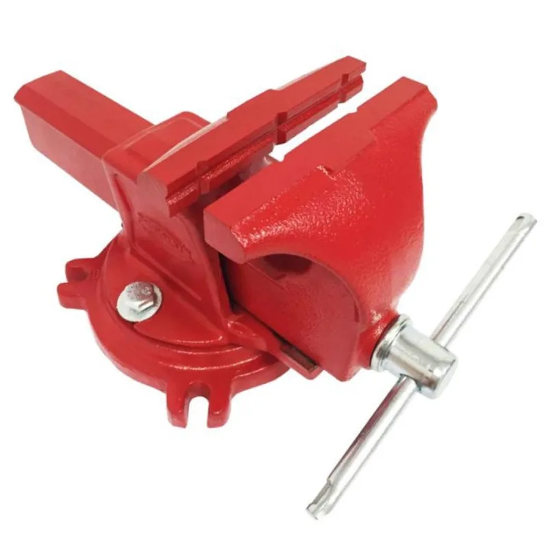 Morsa / Torno de Bancada N° 5 com Base Giratória e Mordente Fixo metalsul