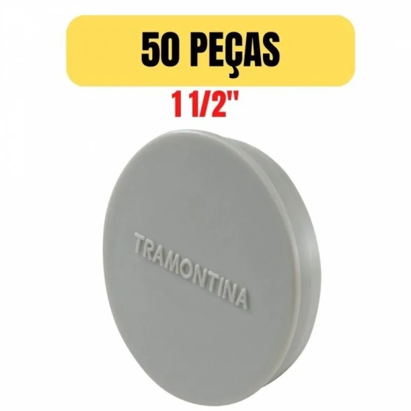 Kit 50 Tampao Plastico Para Condulete Multiplo 1 1/2 Tramont