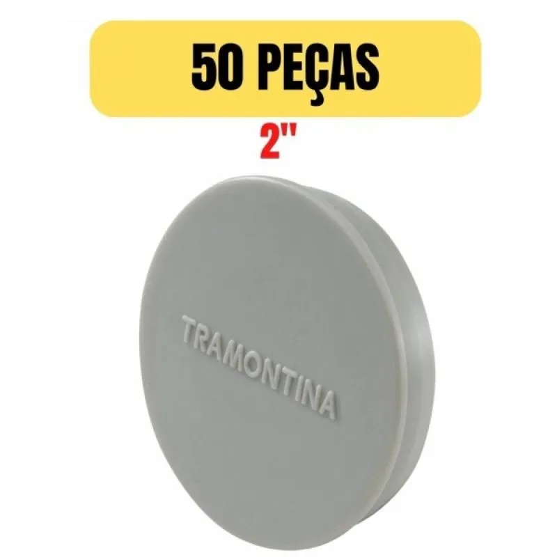 Kit 50 Tampao Plastico Para Condulete Multiplo 2 Tramontina