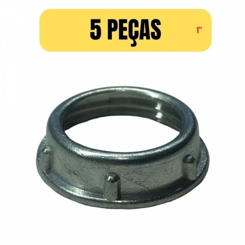 Kit 5 Bucha Aluminio Para Eletroduto/condulete 1 Pol