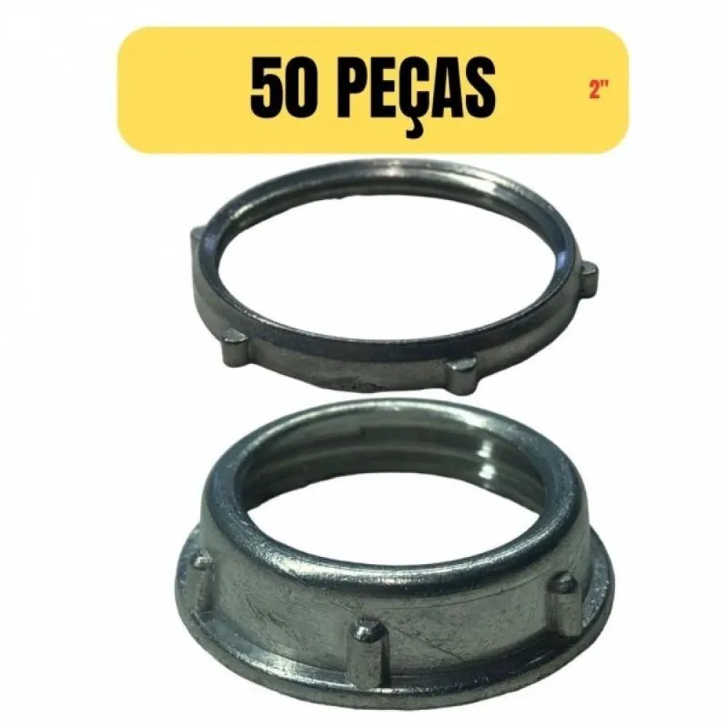 Conjunto 50 Bucha E Arruela Para Eletroduto/condulete 2