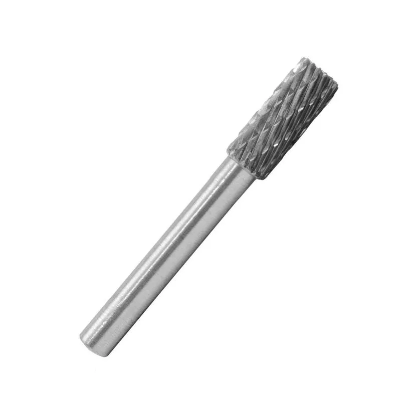 Lima Rotativa Cilíndrica 6mm Metal Duro Tungstênio Haste 6mm