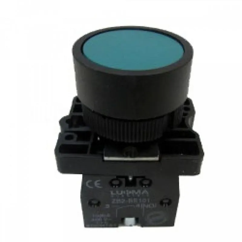 Botao Pulsante 22mm Verde 1na Lukma 14009