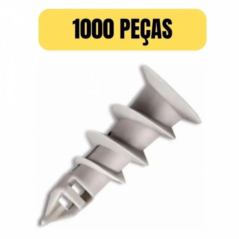 Kit 1000 Bucha Para Gesso Fixacao Dry Fix