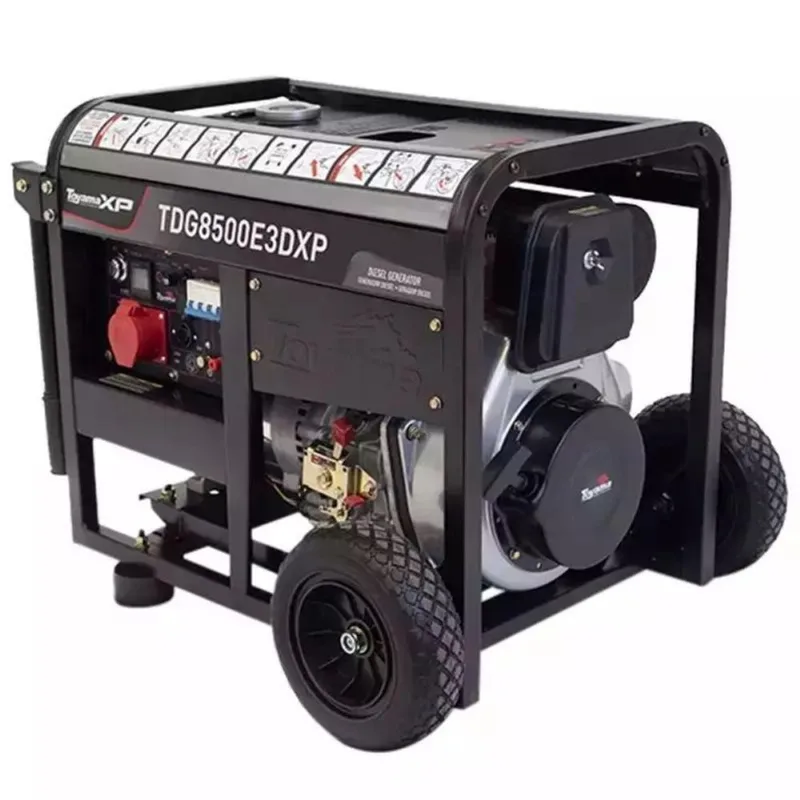Gerador Energia Diesel 7,5KVA Trifásico TDG8500E3DXP + Painel Automático ATS-T9-220 toyama