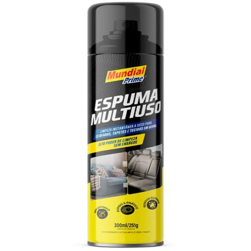 Espuma Multiuso Limpa Estofado Lavanda 300ml AE2500036 Mundial Prime