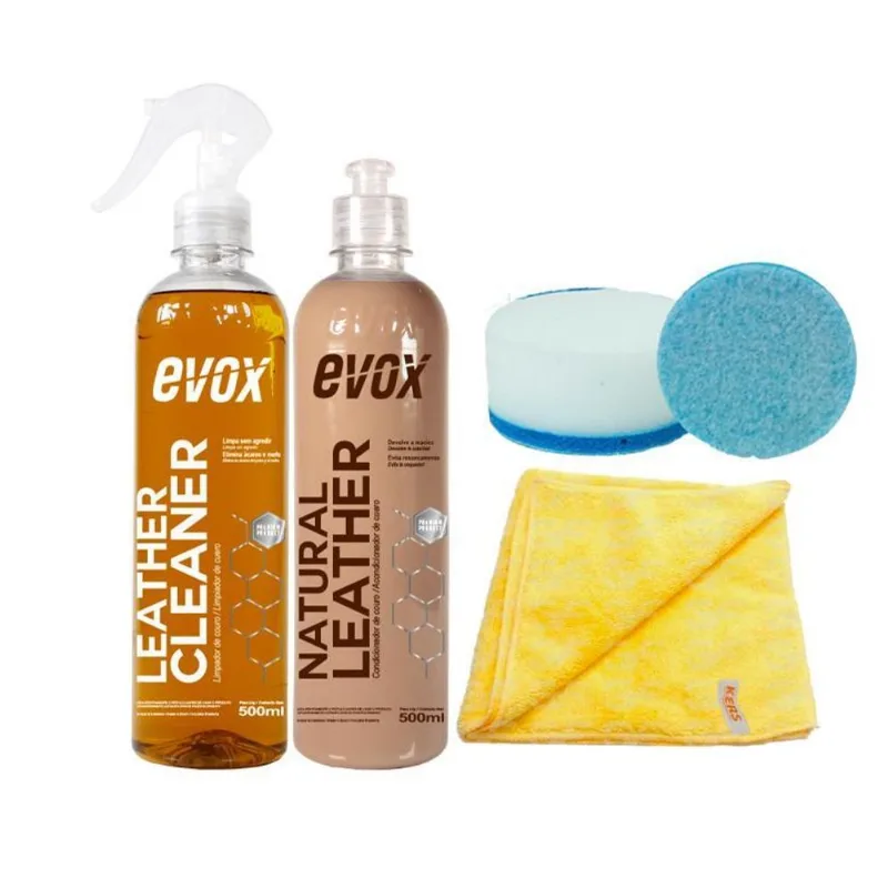 Kit De Produtos Para Limpeza E Hidratação De Couro