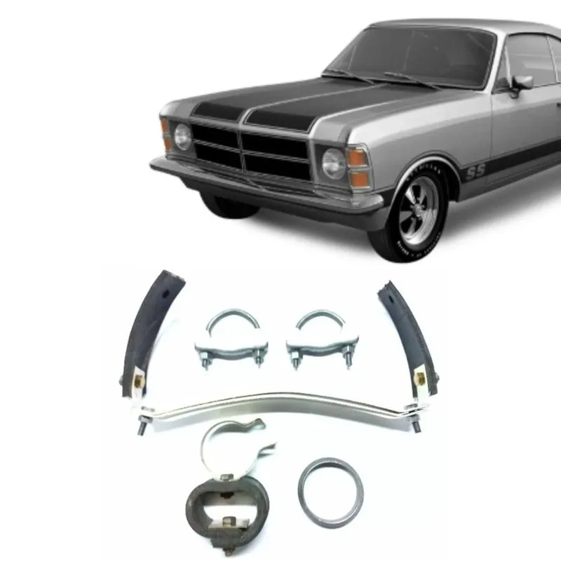 Kit Cinta Suporte Coxim Escapamento Opala 6 Cil - 1974.